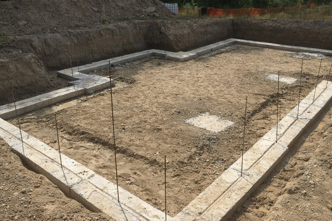 Concrete footings in Paso Robles, CA